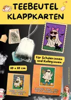 Vorschau - Mal- und Bastelvorlagen - Karten für Teebeutel mit niedlichen Halloween-Geistern - Deckblatt