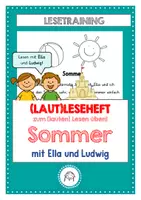 Vorschau - Unterrichtsreihen - Lautleseheft: Sommer. Das (laute) Vorlesen üben! - Deckblatt