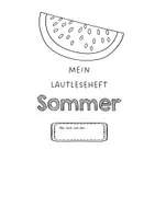Vorschau - Unterrichtsreihen - Lautleseheft: Sommer. Das (laute) Vorlesen üben! - Seite 1