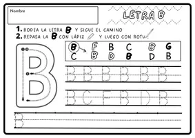 Vista previa - Hojas de trabajo - FICHAS DE LAS LETRA B-C-D-F-G - página 3