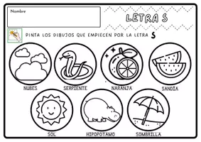 Vista previa - Hojas de trabajo - LETRAS S-T-V-W-X - página 1