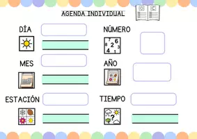 Vista previa - Refuerzo / NEE / Materiales de apoyo - AGENDA INDIVIDUALIZADA ALUMNOS CON AUTISMO - Portada