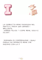 anteprima - Esercizi - La cerbiatta Irene scopre la I - Pagina 1