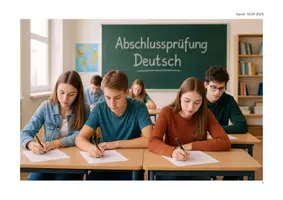 Vorschau - Merkblätter - Infoblatt Abschlussprüfung 2026 Deutsch Realschule Baden-Württemberg - Deckblatt