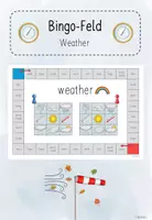 Vorschau - Spiele - Bingofeld - Weather (3./4. Klasse, Englisch) - Deckblatt