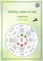 Vorschau - Mal- und Bastelvorlagen - Safety rules in lab - Legekreis - Deckblatt