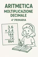 anteprima - Compiti in classe/Test - Aritmetica: Moltiplicazione con Numeri Decimali - Pagina di copertina