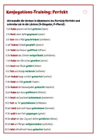 Vorschau - Arbeitsblätter - Zeitformen: Arbeitsblatt Perfekt dreifach differenziert - Seite 2