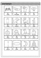 Vorschau - Arbeitsblätter - DaZ Wortschatz Gruselwörter Halloween - Seite 3