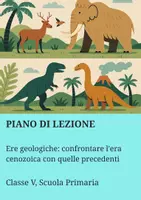 anteprima - Piani di lezione - Ere geologiche: confrontare l'era cenozoica con quelle precedenti - Pagina di copertina