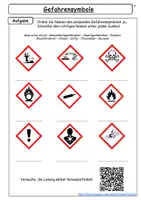 Vorschau - Arbeitsblätter - Gefahrensymbole - Seite 3