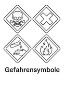 Vorschau - Mal- und Bastelvorlagen - Gefahrensmbole: Sicherheit im Alltag - Deckblatt