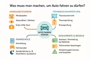 Vorschau - Arbeitsblätter - Arbeitsblätter "Was muss man machen, um Auto fahren zu dürfen?" + Lösung & MP3 + Mindmap - Seite 3
