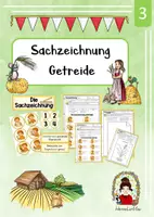 Vorschau - Arbeitsblätter - Getreide Sachzeichnung - Deckblatt