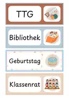 Vorschau - Präsentationen/Tafelbilder - Stundenplan Transparenz Tafelmaterial Karten - Seite 3