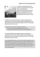 Vorschau - Arbeitsblätter - Angaben für Gruselgeschichten - mit Anweisungen - Seite 1