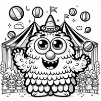 Vorschau - Mal- und Bastelvorlagen - Monster Ausmalbilder (50 Malvorlagen) inkl. Stundenentwurf (PDF) - Seite 3