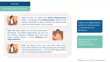 Vorschau - Arbeitsblätter - Komplette Unterrichtsstunde: Politische Einflussnahme - Seite 2