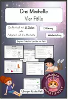 Vorschau - Arbeitsblätter - Miniheft-Paket: Die vier Fälle – 3 Übungshefte Deutsch - Deckblatt