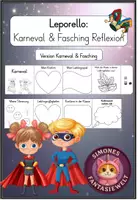 Vorschau - Arbeitsblätter - Karneval & Fasching – Reflexions-Leporello - Deckblatt