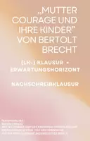 Vorschau - Test - Klausurpaket ,,Mutter Courage und ihre Kinder" von Bertolt Brecht - Deckblatt