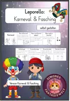 Vorschau - Fördermaterial/Inklusion - Karneval & Fasching – Leporello mit Informationen - Deckblatt