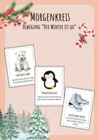 Vorschau - Bildkarten - Winter-Bewegung - Morgenkreiskarten für den Kindergarten - Deckblatt