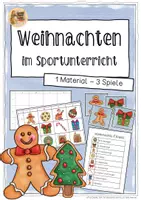 Vorschau - Unterrichtsreihen - Weihnachten im Sportunterricht - 1 Material, 3 Spiele - Deckblatt