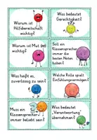 Vorschau - Aufgabenkarten - Gesprächsanlässe / Fragen rund um den Klassensprecher und die Wahl - Seite 2