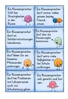 Vorschau - Aufgabenkarten - Aussagen rund um den Klassensprecher - Seite 3
