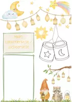 Vorschau - Arbeitsblätter - Freebie Portfolio-Vorlage "Mein Laternenfest/Lichterfest" - Deckblatt