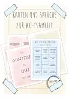 Vorschau - Poster - Achtsamkeit: Kärtchen und Poster - Deckblatt