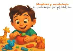 Vista previa - Unidades / Secuencias / Situaciones de Aprendizaje - Nombres y vocabulario - Aprendamos con plastilina - Portada