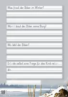 Vorschau - Unterrichtsreihen - Abschreibübung in 7 Schul-Druckschriften "Futtersuche im Winter" (Tiere im Winter) (D-A-CH) - Seite 3