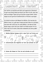 Vorschau - Arbeitsblätter - Lesetext "Der Herbst" mit Grammatik- (Wortarten) und Leseverständnisaufgaben - DaZ / Deutsch - Seite 3