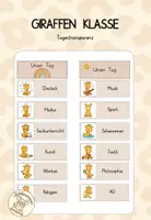 Vorschau - Bildkarten - Giraffenklasse - Tagestransparenz - Deckblatt