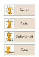 Vorschau - Bildkarten - Giraffenklasse - Tagestransparenz - Seite 2
