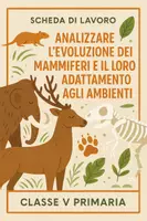 anteprima - Esercizi - Analizzare l'evoluzione dei mammiferi e il loro adattamento agli ambienti - Pagina di copertina
