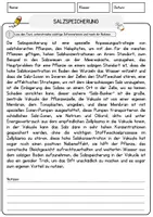 Vorschau - Arbeitsblätter - Salzspeicherung Biologie Pflanzen Lesetext mit Richtig Falsch Multiple Choice und Offenen Fragen - Seite 1