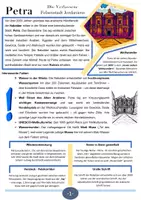 Vorschau - Arbeitsblätter - Petra - Die verlassene Felsenstadt Jordaniens - Deckblatt