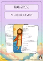 Vorschau - Mal- und Bastelvorlagen - Mit Jesus auf dem Wasser - Deckblatt