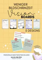Vorschau - Arbeitsblätter - Weniger Bildschirmzeit - Vision Boards - Medienkompetenz - Deckblatt