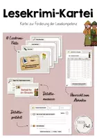 Vorschau - Anderer Materialtyp - Lesekrimi Kartei - Förderung der Lesekompetenz - Deckblatt