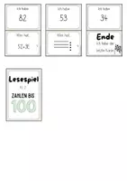 Vorschau - Spiele - Lesespiel Zahlen bis 100 (Darstellungsformen) - Seite 2
