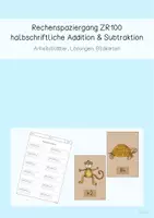 Vorschau - Arbeitsblätter - Materialpaket Rechenspaziergänge ZR100 - Deckblatt