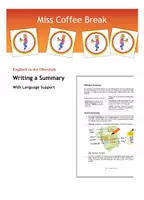 Vorschau - Arbeitsblätter - Writing a Summary (Method Sheet & Language Support) - Deckblatt
