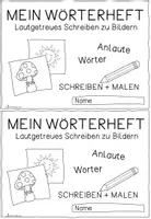 Vorschau - Arbeitsblätter - Arbeitsheft: Schreibe zu Bildern -lautgetreue Wörter - Anlaute - Seite 3