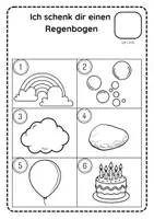 Vorschau - Arbeitsblätter - Regenbogen Lied Musik in der Grundschule Singen Kl. 1&2 - Seite 1