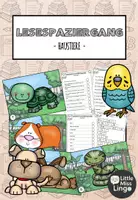 Vorschau - Arbeitsblätter - Lesespaziergang Klasse 1 + 2 – Haustiere (Lesetraining) - Deckblatt