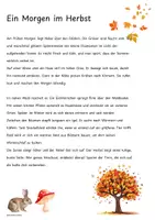Vorschau - Arbeitsblätter - Herbst-Lesetexte - Seite 3